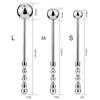 Male Stainless Steel Anal Plug Butt Beads G Spot Wand Male Prostate Massage Stick Double Dildo Vagina Sex Toy Anal Dildo