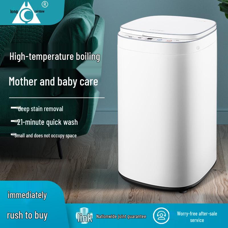 3.5kg Smart Automatic Mini Washing Machine for Baby Clothes with High-Temp Sterilization