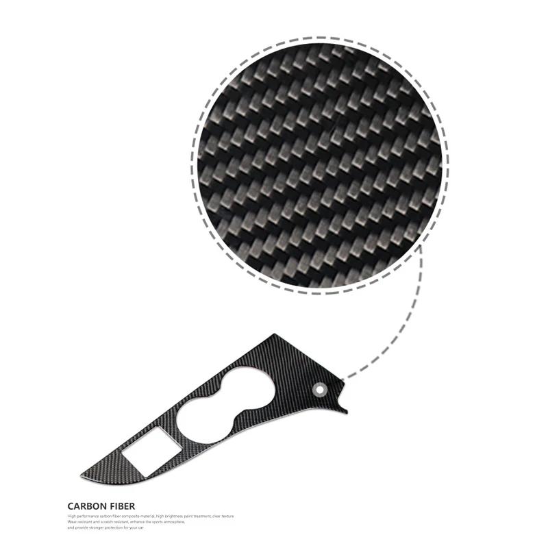For Lexus RX300 RX270 RX200T RX450h 2016-2019 Soft Carbon Fiber Car Interior Console Water Cup Panel Cover Trim Decor Sticker