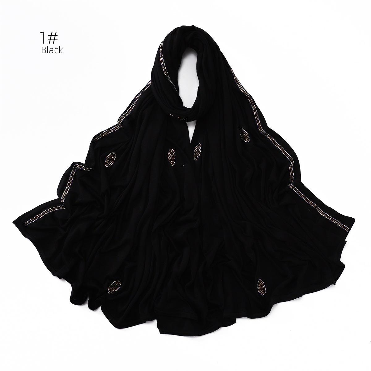 

Шарф из мерсеризованного хлопка с мерцающим бриллиантом: Эластичная, дышащая шаль для ближневосточного стиля