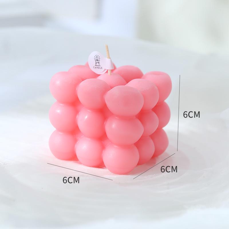 Rubik s Cube Scented Candle, Horse Macaron Decoration - Creative Birthday Gift, Ornament Souvenir