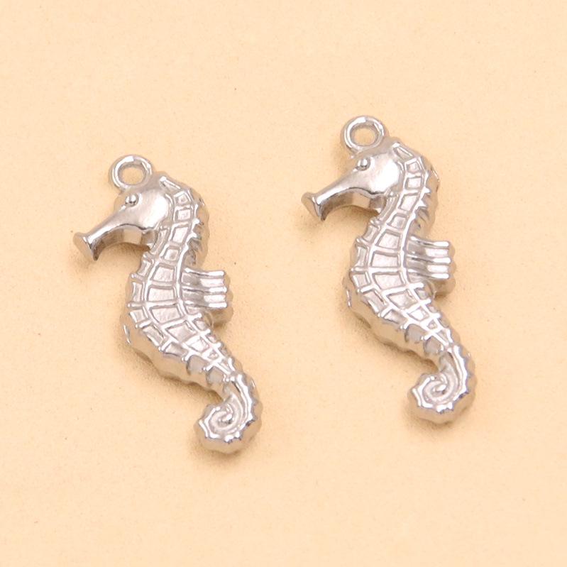 304 Stainless Steel Marine Life Charms: Fish, Turtle, Seahorse, Octopus DIY Jewelry Pendants (6 Styles) 1 piece