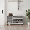 VidaXL Shoe Cabinet Sonoma Grey 102x36x60 Cm Engineered Wood 831426