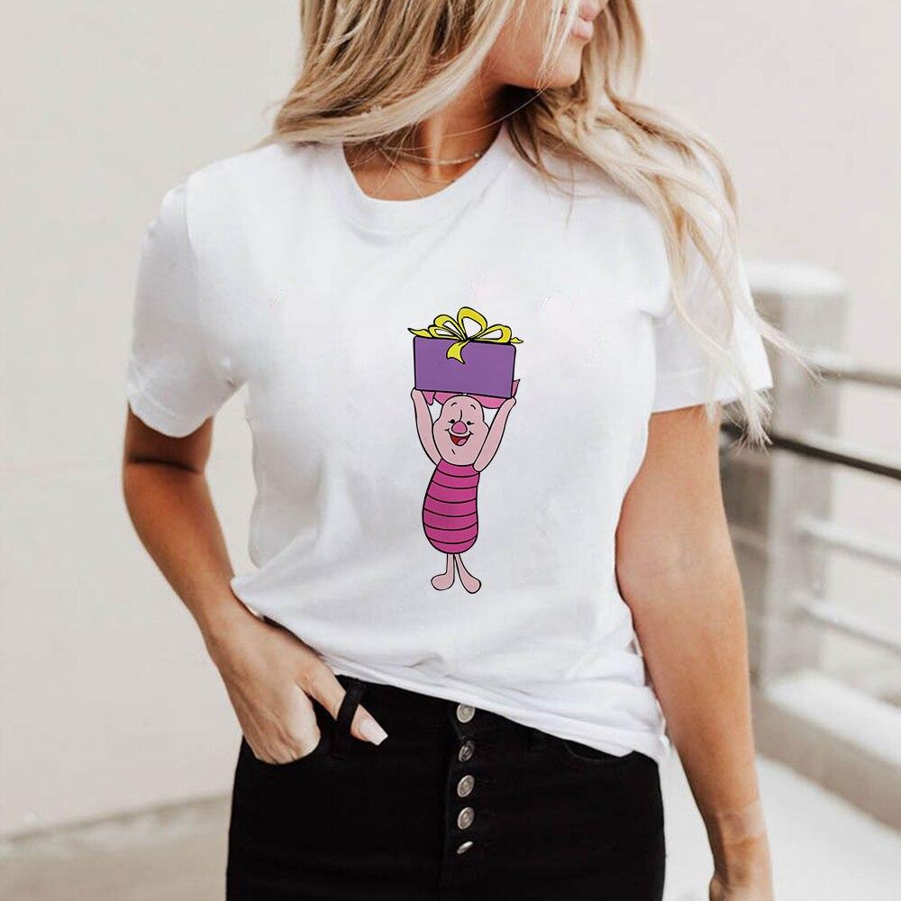 Cartoon Tee Tops Female Tshirt 