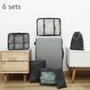 6Pcs/Set Portable Clothing Sorting Organizer Travel Bags Set Luggage Accessories