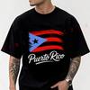 2026 Cotton Casual T-shirt Puerto Rico Flag Graphic Motorcycle Tshirt Mens Summer Cycling Sportswear Tops Tee