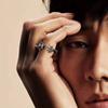 Buyee 925 Sterling Silver Unique Male Ring Finger for Women Men Fashion Chinese Dragon Animal Rock Punk Fine Jewelry Circle