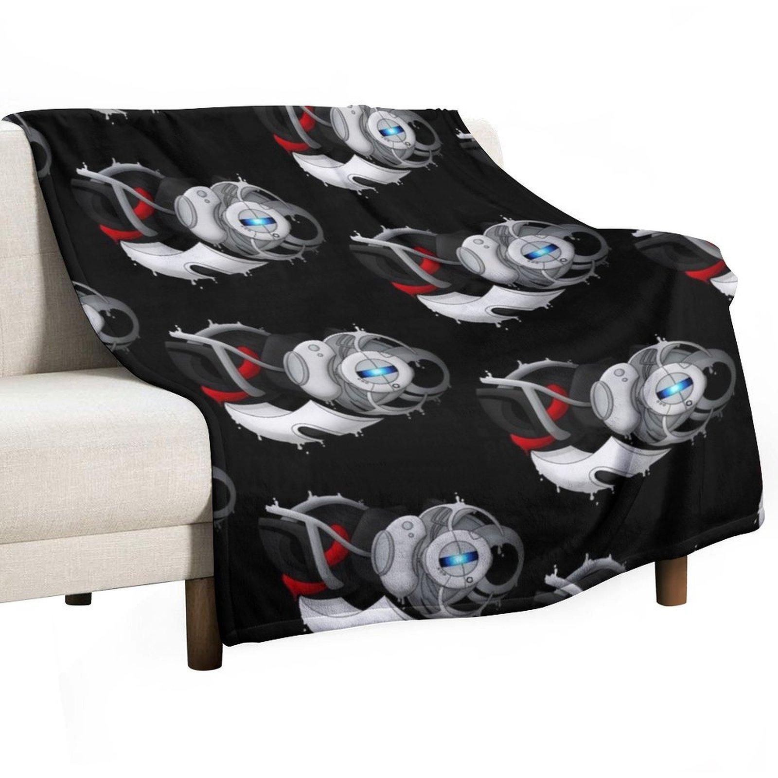 Mega Wheatley Portal 2 Throw Blanket Sofa Quilt funny gift Vintage Kid S Blankets 30x40in