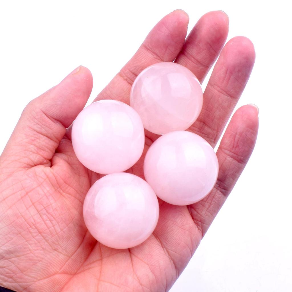 Rose Quartz Polished Crystal Ball (1.6-5cm) - DIY Crafts & Home/Office Decor