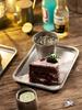 Retro Korean Style Stainless Steel Rectangular square Plate Food Storage Tray Vintage Steak Barbecue Snack Dishes Kitchen tray