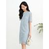 JUZUI Elegant Beaded Lace Midi Dress