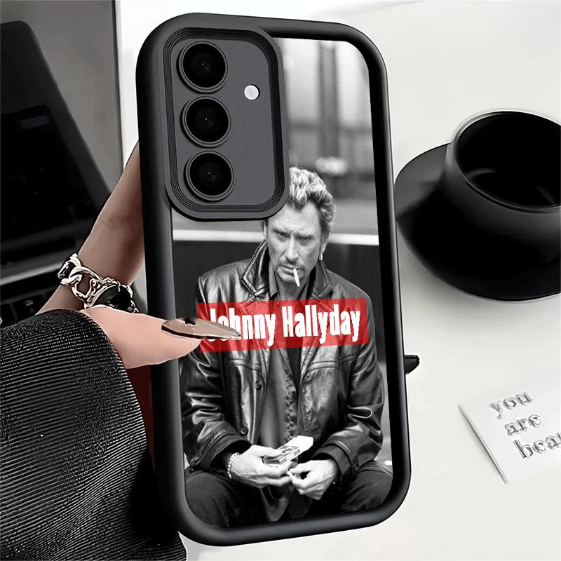 

Чехол для телефона для Samsung Galaxy A17 A16 A15 A14 A13 Johnny Hallyday Музыка A56 A36 A26 A55 A35 A25 A54 A34 A24 A53 A33 A23 A07 A06 Samsung A07