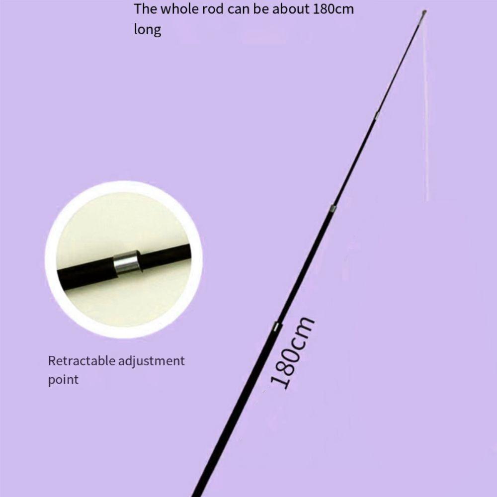 1.8m Fishing Pole Wand Four-section Cat Interactive Stick Replacement Head Cat Teaser Stick  Kitten