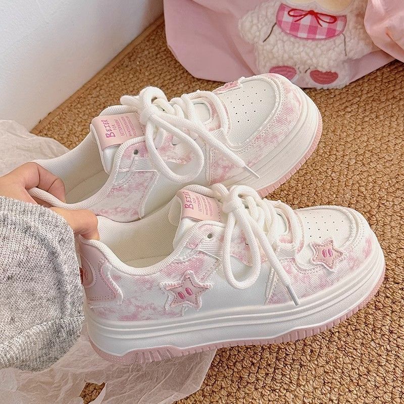 Thick baseplate shoes four seasons sports platform shoes 22 autumn and winter new models increase height and show height