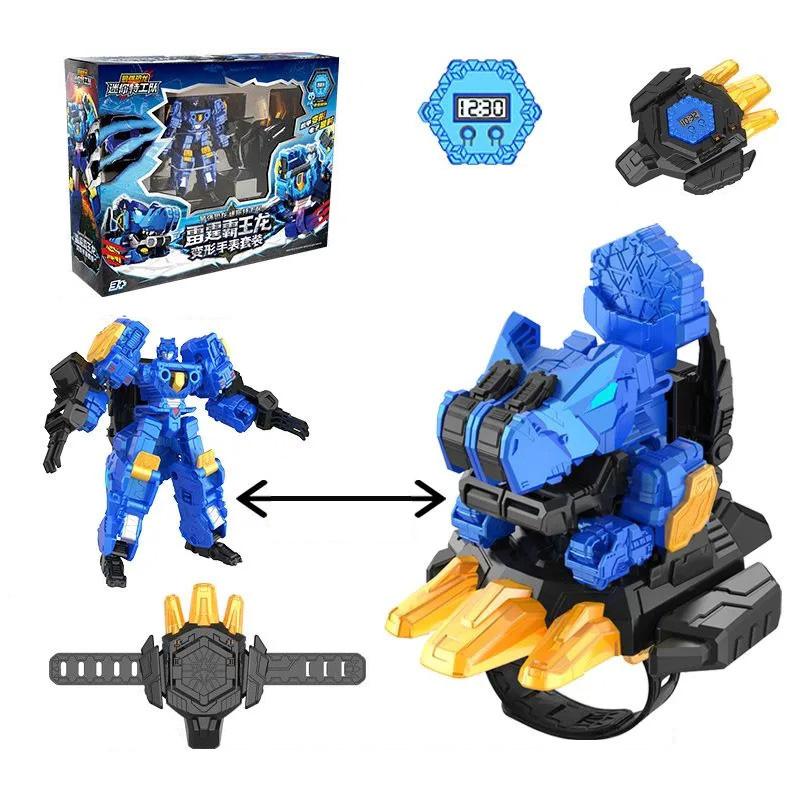 

New Mini Force 8 Dinoid Warrior Transformation Robot Toys Action Figures Mini Force X Tyrannosaurus Rex Warlord Deformation Toy No Color Box
