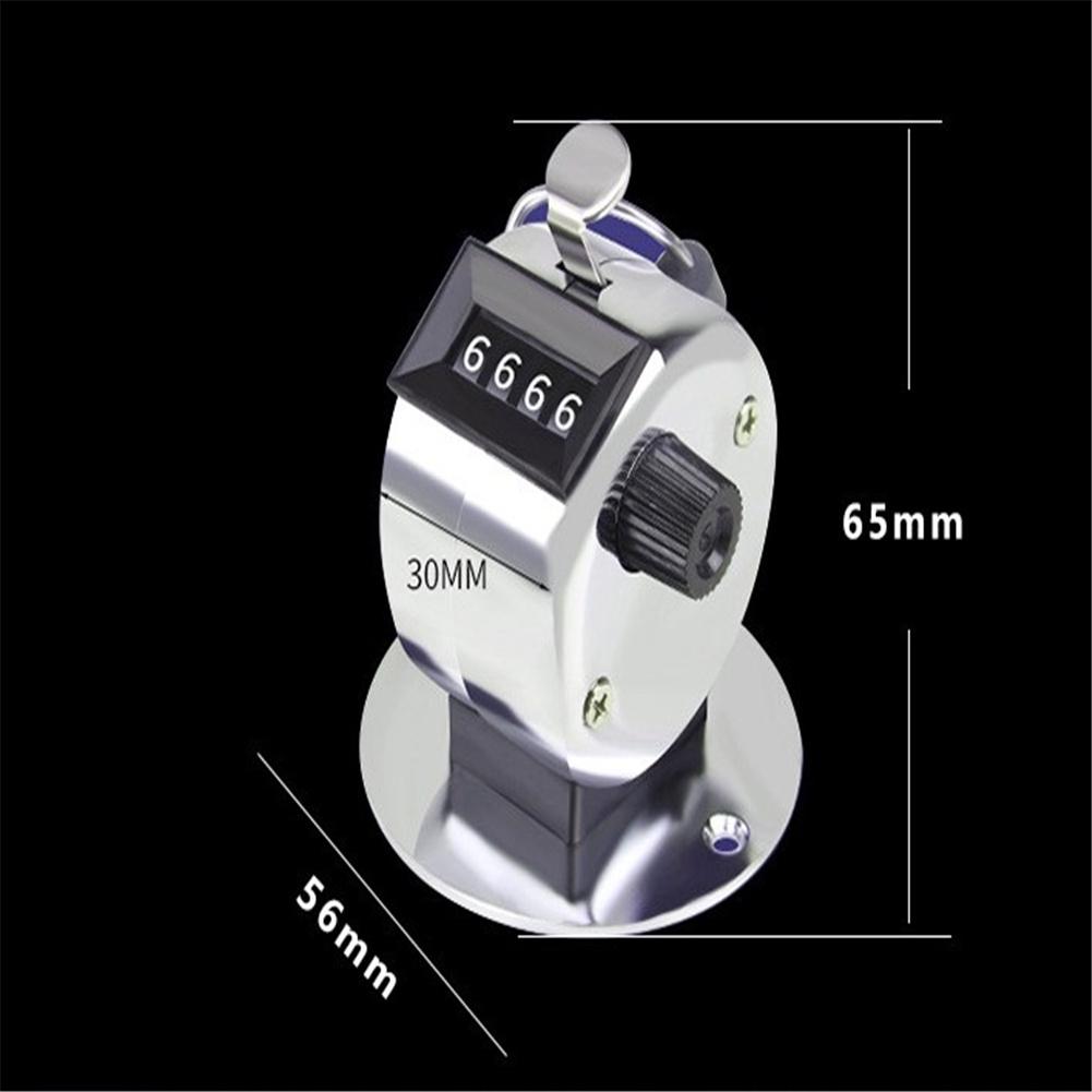 Portable 4 Digit Number Handheld Counter Mini Mechanical Digital Manual Counting