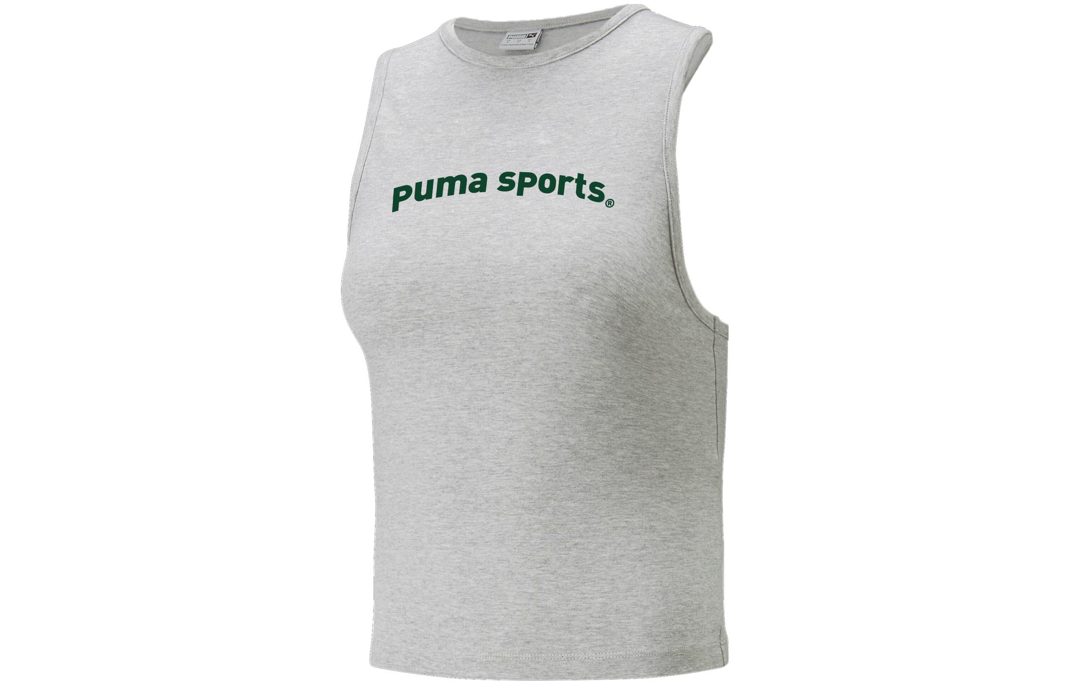 PUMA Tank Tops Women s Light Mixed Gray Other 622575-04 L