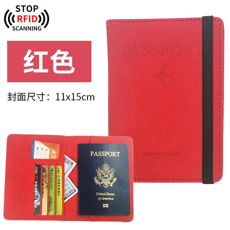 Popularna torba na paszport RFID skóra PU wielofunkcyjna torba na karty SIM i ID skórzane etui etui na paszport