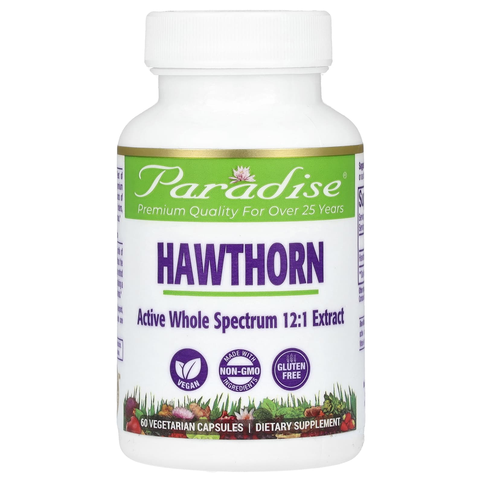 

Hawthorn, 250Mg, 60 Veggie Caps