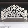 Silver Color Crown and Tiara Hair Accessories for Women Wedding Accessories Crown for Bridal Crystal Rhinestone Diadema Tiara