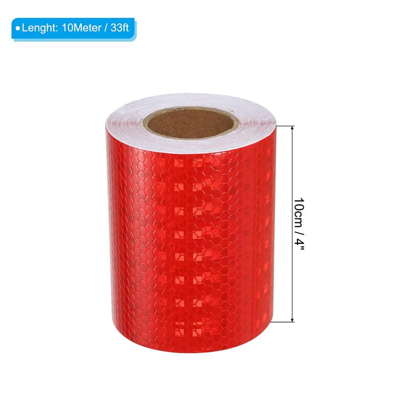 10cm*10m White Traffic Warning Self-adhesive Reflectors Tape Safety Protective PVC Reflective Sticker Waterproof Strip For Truck