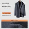 MONTAGUT Men's Wool Blend Detachable Down Liner Winter Overcoat