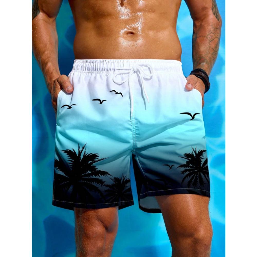 Summer Men s 3D Printed Beach Pants Fashion Versatile Trend Breathable Casual Vacation Style S