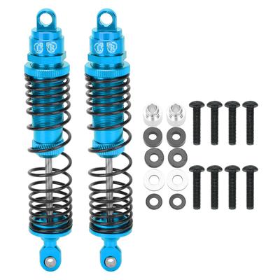 2 Stück 110mm RC Metall Hinterer Stoßdämpfer für TRAXXAS SLASH 1 10 RC Auto Teile Blau