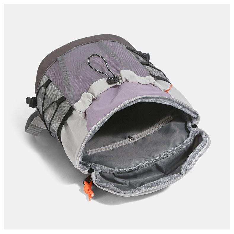 Nylon Outdoor Casual Rucksack with Main Compartment and Drawstring Pocket