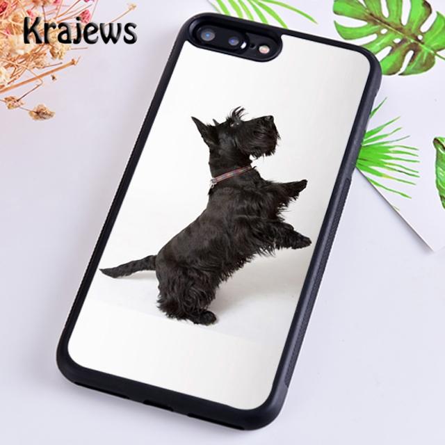 Krajews Black Scottish Terrier Dog Puppy Phone Case Cover For iPhone 17 Air 16 15 14 plus 11 12 13 pro max Fundas