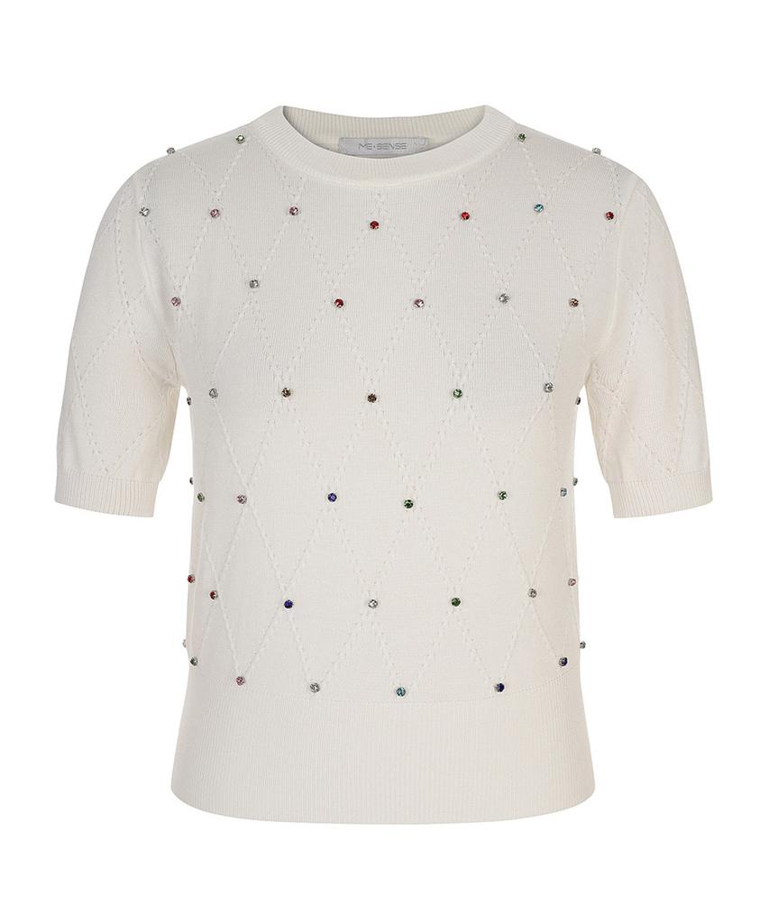 MESENSE Diamond Cubic Embellished Knit_Mb45Knmg09Z