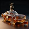 New Creative Car Shape Empty Wine Bottle Household High Boron Glass Bottle Modern Style Irregular Sealed Whiskey Wine Set