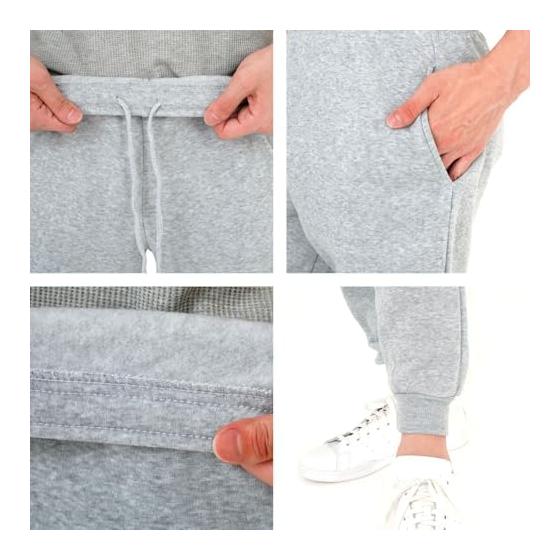 Sweatpants for men and women, brushed lining, warm loungewear, M/L/LL/3L/4L/5L, large size, long pants, elastic hem, loungewear