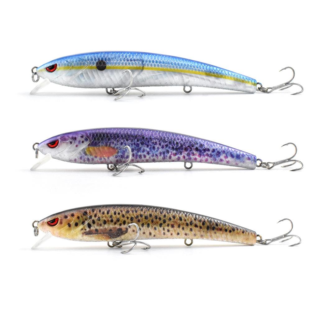 Mino, Cast Simulation Bait, Freshwater Sea Fishing Bait, Tilted Mouth Black Fish Luya Bait Led Vibration Charging Electronic Bait