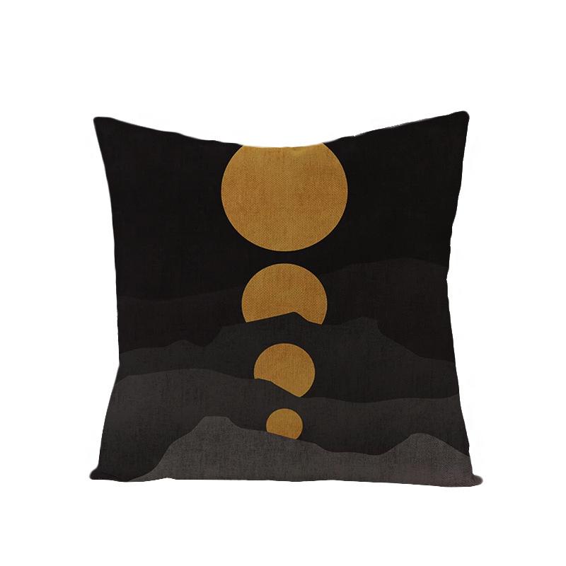 Home Landscape Polyester Pillowcase Home Digital Printing Sofa Cushion Waist Pillowcase