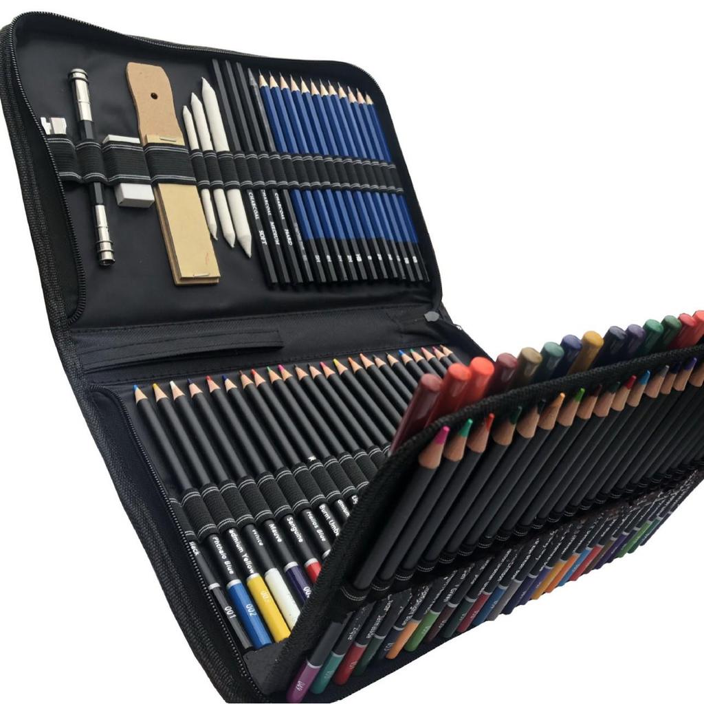 96-Piece Professional Sketch & Drawing Colored Pencil Set for Fine Art Supplies