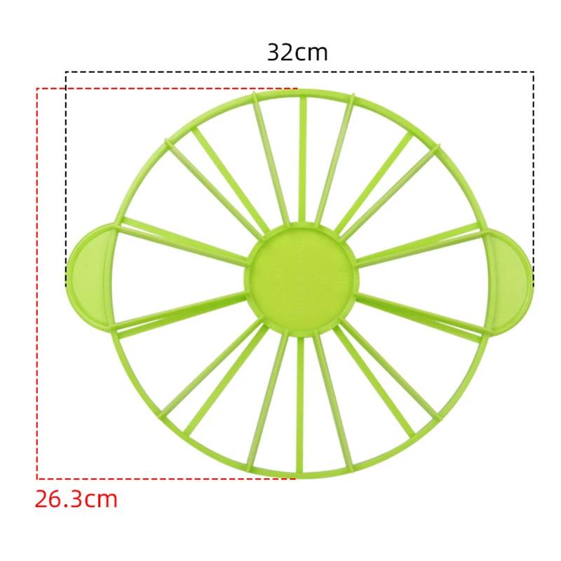 

Plastic Cake Equal Portions Round Bread Cake Mousse Slices Marking Household Kitchen Utensils Baking зелений