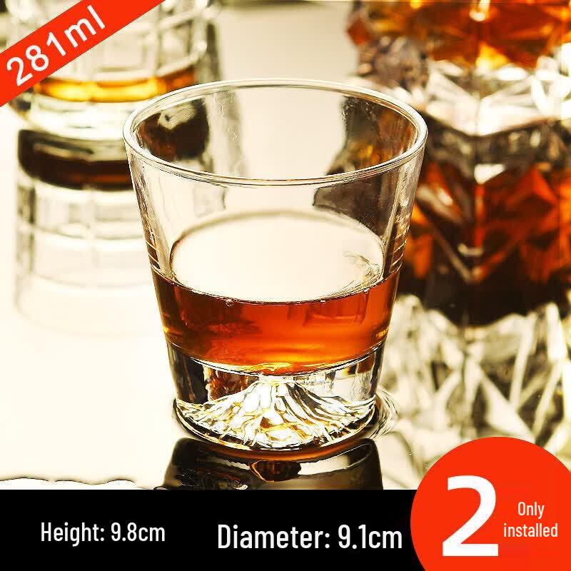Biaoxing Crystal Clear Whiskey & Cocktail Rock Glass