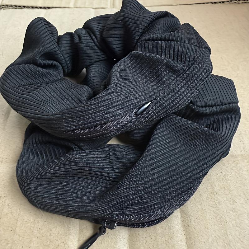 Reißverschlusstasche Haargummi, Elastisches Stirnband für Damen, Geeignet zur Aufbewahrung von Gegenständen. Groß genug für Notizen, Scheine, Ringe und Schmuck