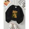 European Sizes Kids' Round-neck Hoodie - Flower Market Barcelona Pattern Print , Sportswear And Casual Wear, Soft And Comfortable