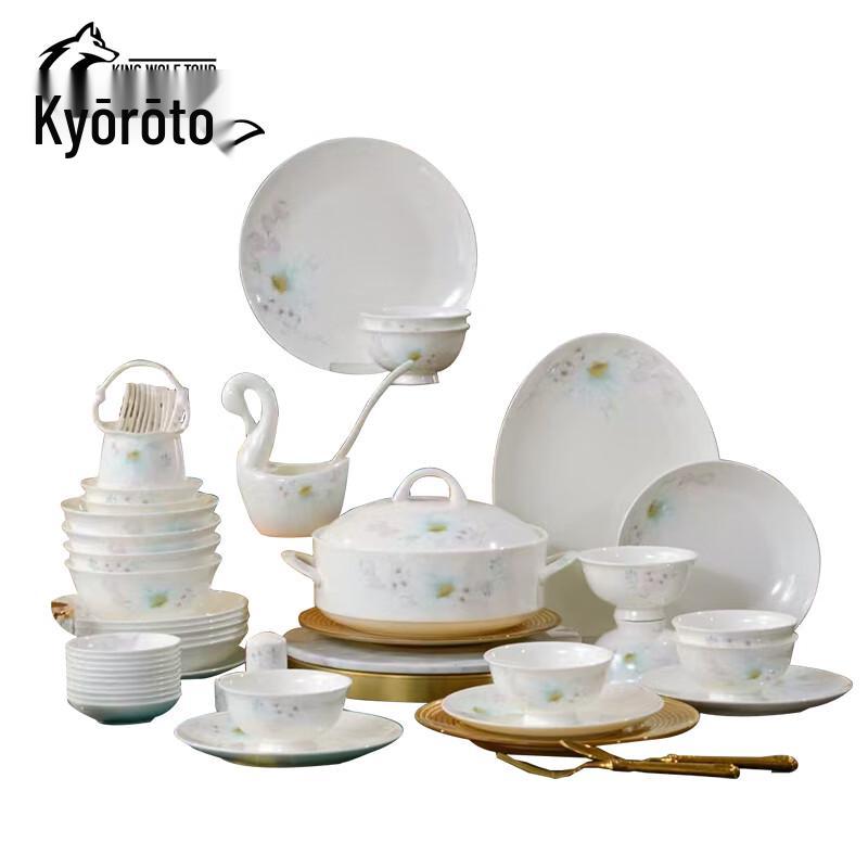 Jinglangtu 52-Piece European Style Ceramic Dinnerware Set