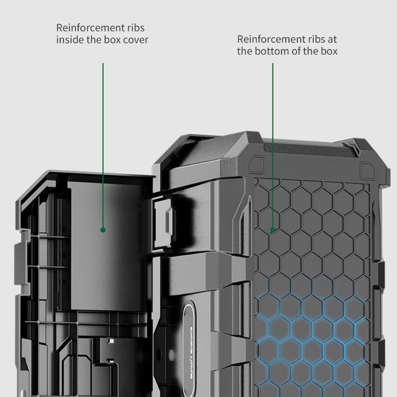 Reinforced Container Essential Tool Box with Secure Compartments Reinforced Mechanic Tool Chest Lockable Case for Repair