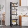 Multi-layer Kitchen Storage Shelf with Wheels - Punch-free Microwave Oven Rack & Vegetable Sundries Organizer
