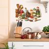Creative Simulation of Ingredients and Seasonings, Kitchen and Restaurant Decoration and Beautification Stickers