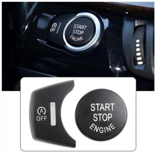 Sale Black Engine Start Stop Button Cover Kit for BMW 2014-18 X5 2015-18 X6 F16