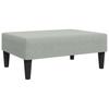 Footstool Light Grey 77 x 55 x 31 cm Velvet