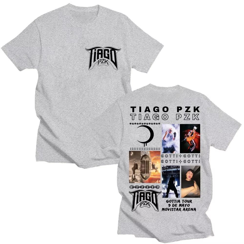 

Rapper TIAGO PZK Tour 2026 Album T Shirt Unisex Women Trendy Vintage Hip Hop Tshirts Oversized Popular Tee Swehirt Streetar S