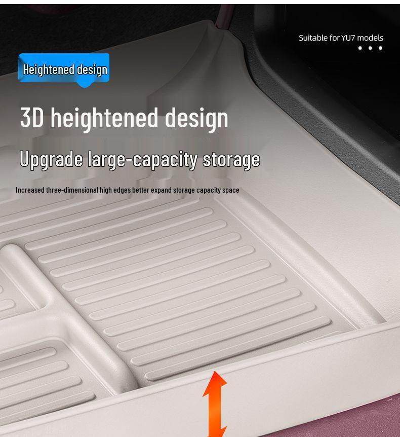 Silicone Pad for Xiaomi YU7 Central Console Armrest Box Organizer