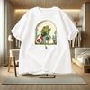 Men's Clothing T Shirt for Women's 100% Cotton Frog Banjo Mushroom Print Short Sleeve T-Shirt Casual Fashion Tops Y2k Style Tops
