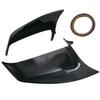 For BMW 5-Series E60 E61 LCI Sedan 2008 2009 2010 Carbon Fiber pattern Black Side Wing Rearview Mirror Cover Cap